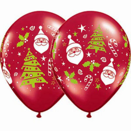 (image for) Santa + Christmas Tree Ceiling Balloons (Float Time 12 Hours) - Click Image to Close